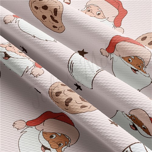 Christmas Printed Liverpool Bullet Textured Stretch Solid Strip Thick Knit Jersey Fabric