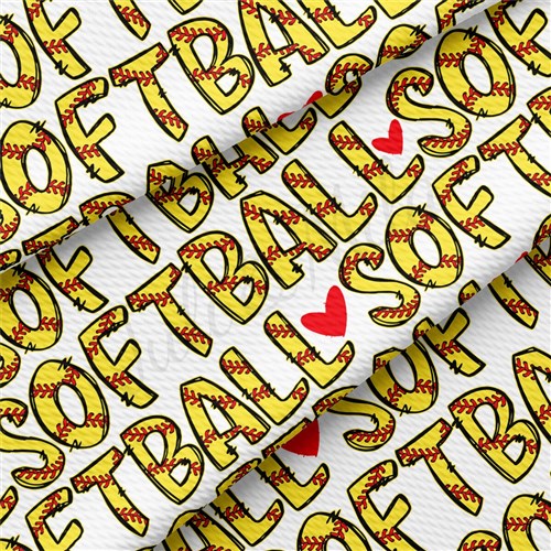 Softball Printed Liverpool Bullet Textured Stretch Solid Strip Thick Knit Jersey Fabric
