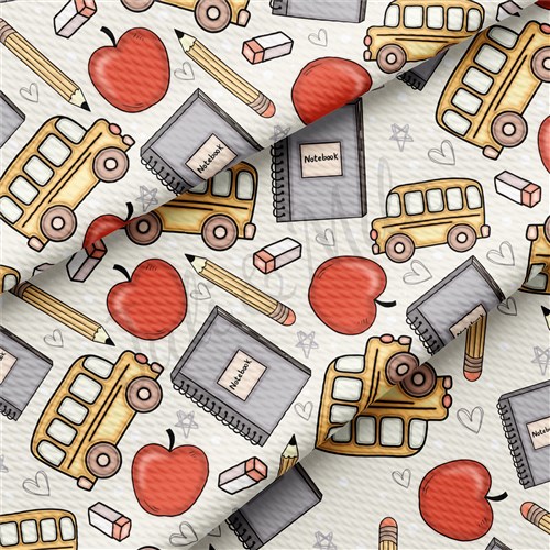 Back to School Liverpool Bullet Textured Stretch Solid Strip Thick Knit Jersey Fabric