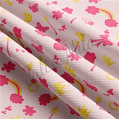 Princess Printed Liverpool 4 Way Fabric Bow princess & Get a Free $89.99 Embroidery Bundle