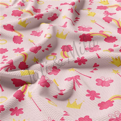Princess Printed Liverpool 4 Way Fabric Bow princess & Get a Free $89.99 Embroidery Bundle