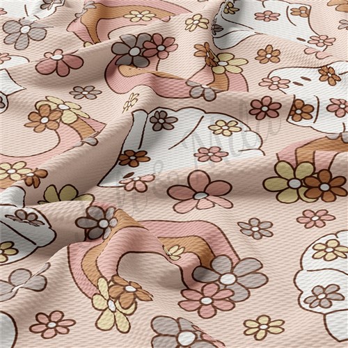 Fall Printed Liverpool Fabric Halloween Ghosts AA658 & Get a Free $89.99 Embroidery Bundle