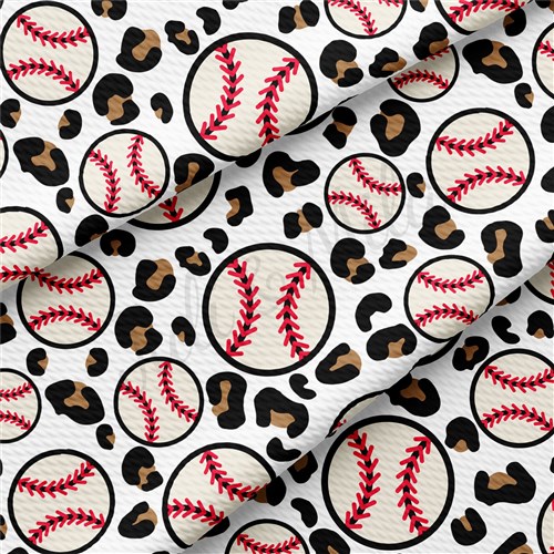 Baseball Cheetah Leopard Printed  Stretch Solid Liverpool AA932 & Get a Free $89.99 Embroidery Bundle