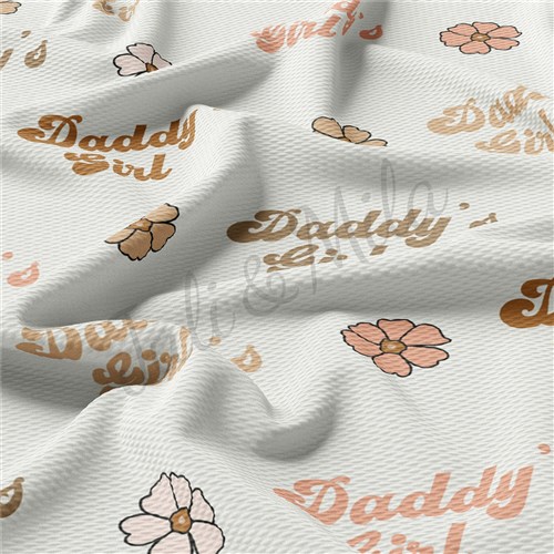 Daddy's Girl Liverpool Bullet Textured Stretch Solid Strip Thick Knit Jersey Fabric