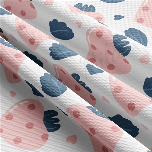 Valentine's Day Liverpool Bullet Textured Stretch Solid Strip Thick Knit Jersey Fabric