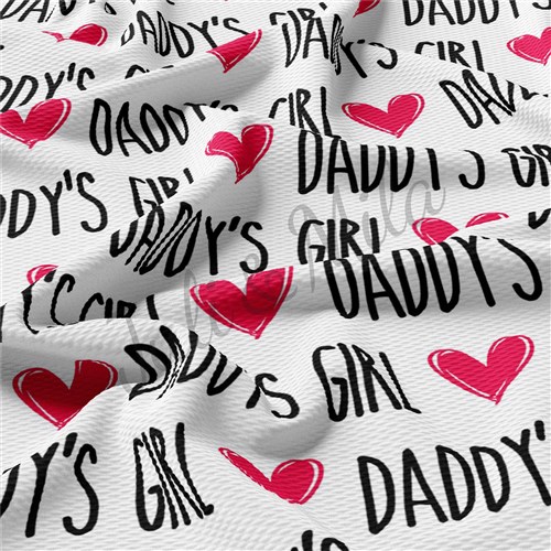 Daddy's Girl Printed Liverpool Bullet Textured Stretch Solid Strip Thick Knit Jersey Fabric