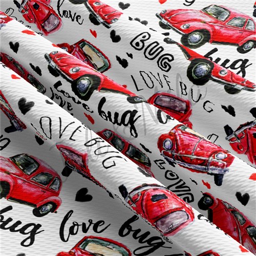 Valentine's Day Printed Liverpool Bullet Textured Stretch Solid Strip Thick Knit Jersey Fabric