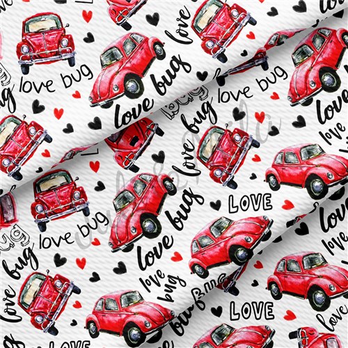 Valentine's Day Printed Liverpool Bullet Textured Stretch Solid Strip Thick Knit Jersey Fabric