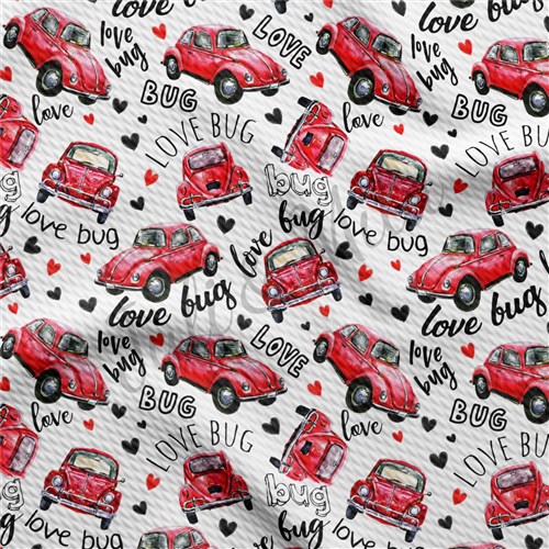 Valentine's Day Printed Liverpool Bullet Textured Stretch Solid Strip Thick Knit Jersey Fabric