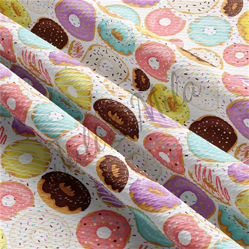 Printed Liverpool Fabric (Donuts) & Get a Free $89.99 Embroidery Bundle