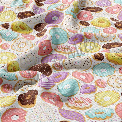 Printed Liverpool Fabric (Donuts) & Get a Free $89.99 Embroidery Bundle