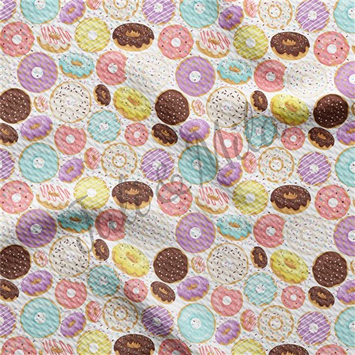 Printed Liverpool Fabric (Donuts) & Get a Free $89.99 Embroidery Bundle