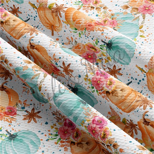 Pumpkin Autumn Fall Floral Printed Floral93 & Get a Free $89.99 Embroidery Bundle