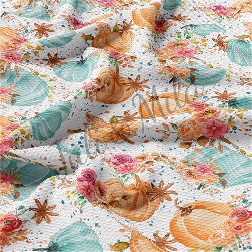 Pumpkin Autumn Fall Floral Printed Floral93 & Get a Free $89.99 Embroidery Bundle