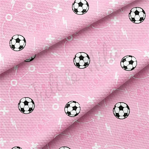 Soccer Liverpool Bullet Textured Stretch Solid Strip Thick Knit Jersey Fabric