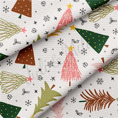 Christmas Liverpool Bullet Textured Stretch Solid Strip Thick Knit Jersey Fabric