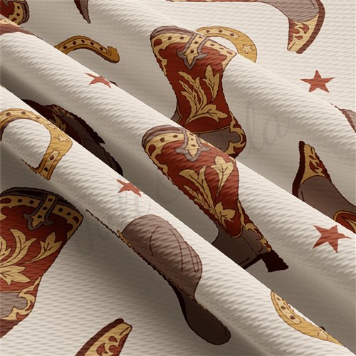 Boho Western Printed Liverpool Fabric AA2175 & Get a Free $89.99 Embroidery Bundle