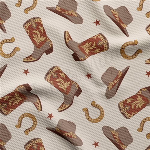 Boho Western Printed Liverpool Fabric AA2175 & Get a Free $89.99 Embroidery Bundle