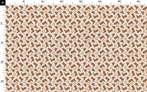 Boho Western Printed Liverpool Fabric AA2175 & Get a Free $89.99 Embroidery Bundle