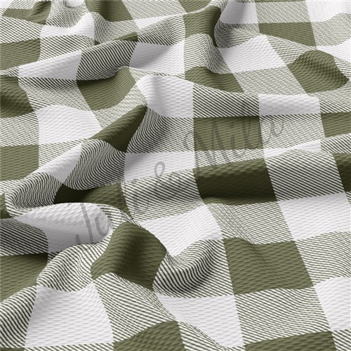 Christmas Plaid Printed Liverpool Bullet Textured Stretch Solid Strip Thick Knit Jersey Fabric