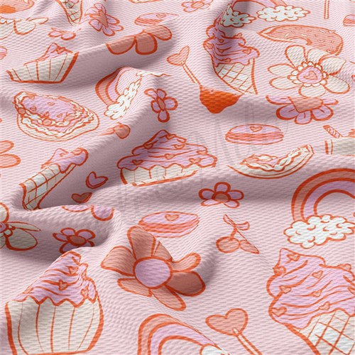 Valentine's Day Liverpool Bullet Textured Stretch Solid Strip Thick Knit Jersey Fabric
