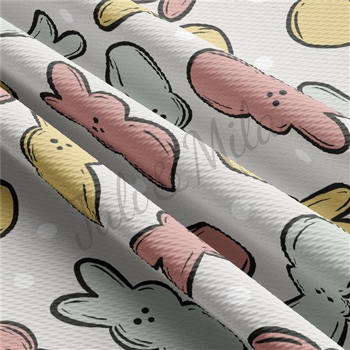 Easter East114 TBP101 Liverpool Bullet Textured Stretch Solid Strip Thick Knit Jersey Fabric