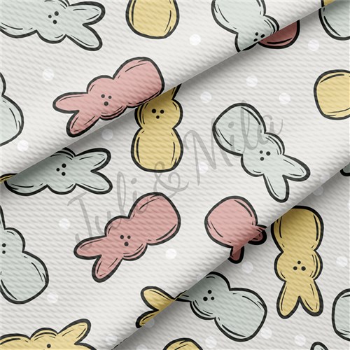 Easter East114 TBP101 Liverpool Bullet Textured Stretch Solid Strip Thick Knit Jersey Fabric