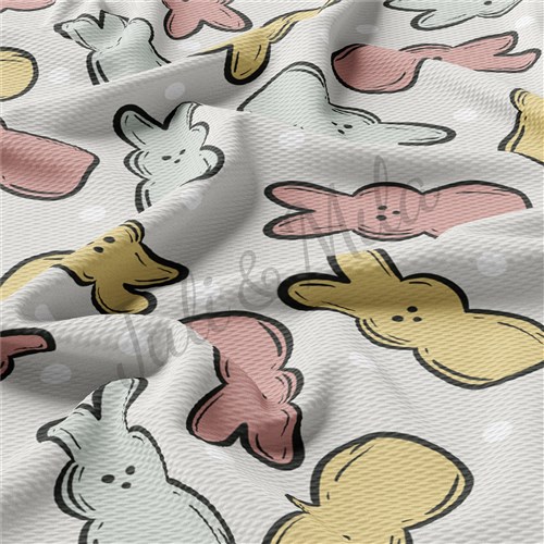 Easter East114 TBP101 Liverpool Bullet Textured Stretch Solid Strip Thick Knit Jersey Fabric