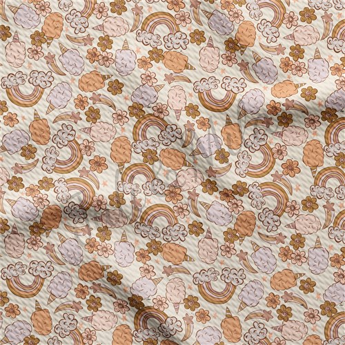 Printed Liverpool Bullet Textured Stretch Solid Strip Thick Knit Jersey Fabric