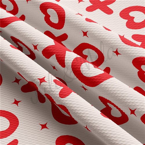 Valentine's Day Liverpool Bullet Textured Stretch Solid Strip Thick Knit Jersey Fabric