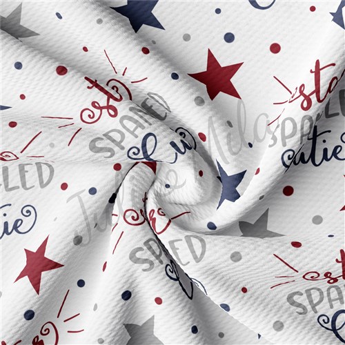 Star Spangled Cutie 4th of July Patriotic USA Liverpool Flag American Stripes PT92 & Get a Free $89.99 Embroidery Bundle