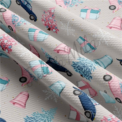 Christmas Printed Liverpool 4 Way Fabric AC12 & Get a Free $89.99 Embroidery Bundle