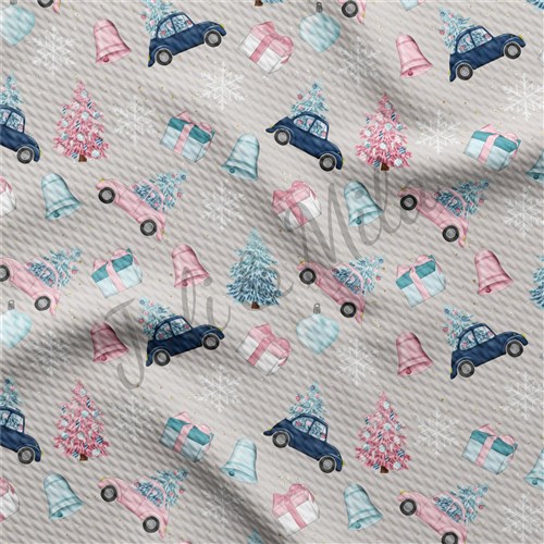 Christmas Printed Liverpool 4 Way Fabric AC12 & Get a Free $89.99 Embroidery Bundle