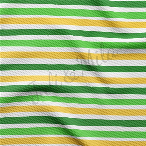 St. Patrick's Day Stripes15 Liverpool Bullet Textured Stretch Solid Strip Thick Knit Jersey Fabric