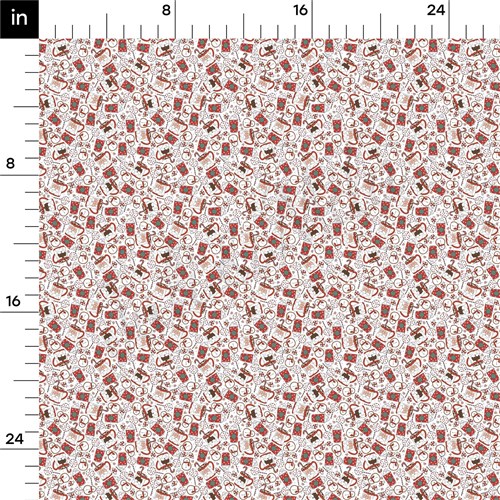 Latte Christmas Liverpool Bullet Textured Stretch Solid Strip Thick Knit Jersey Fabric
