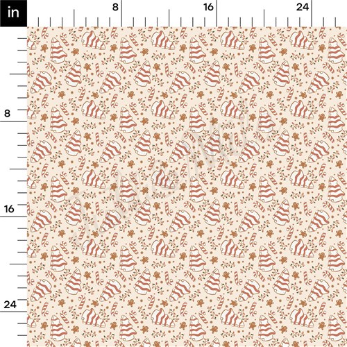 Christmas Christmas Cakes Liverpool Bullet Textured Stretch Solid Strip Thick Knit Jersey Fabric