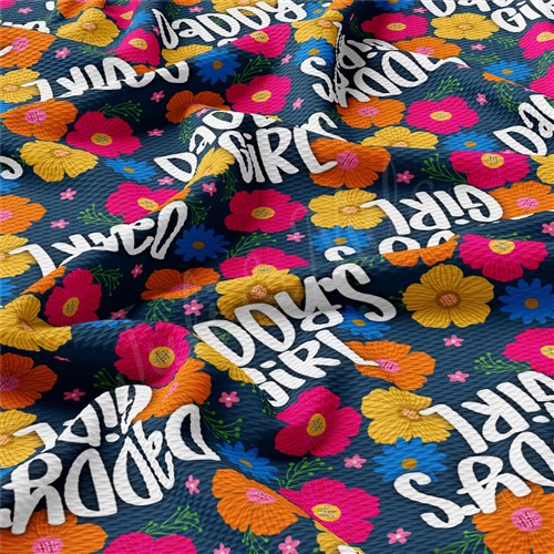 Daddy's Girl Printed Liverpool 4 Way Fabric AA1151 & Get a Free $89.99 Embroidery Bundle