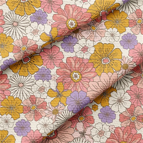 Floral Printed Liverpool Fabric AA2196 & Get a Free $89.99 Embroidery Bundle