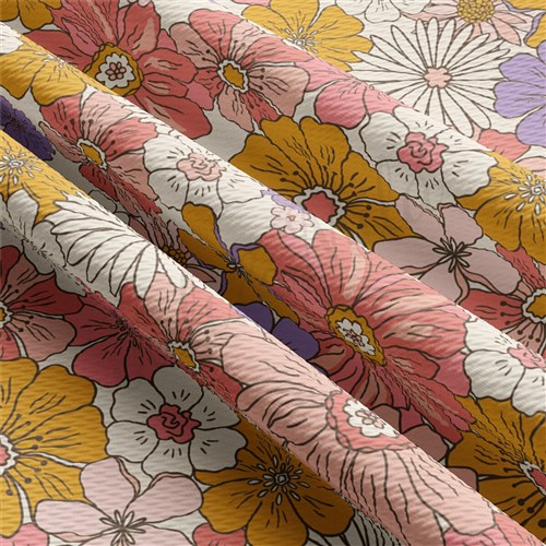 Floral Printed Liverpool Fabric AA2196 & Get a Free $89.99 Embroidery Bundle