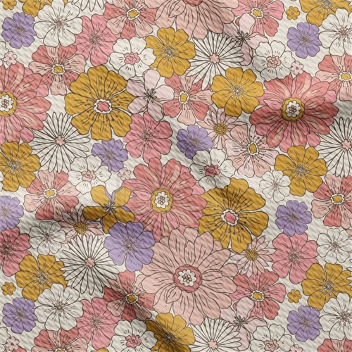 Floral Printed Liverpool Fabric AA2196 & Get a Free $89.99 Embroidery Bundle