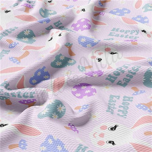 Easter East102 TBP101 Liverpool Bullet Textured Stretch Solid Strip Thick Knit Jersey Fabric