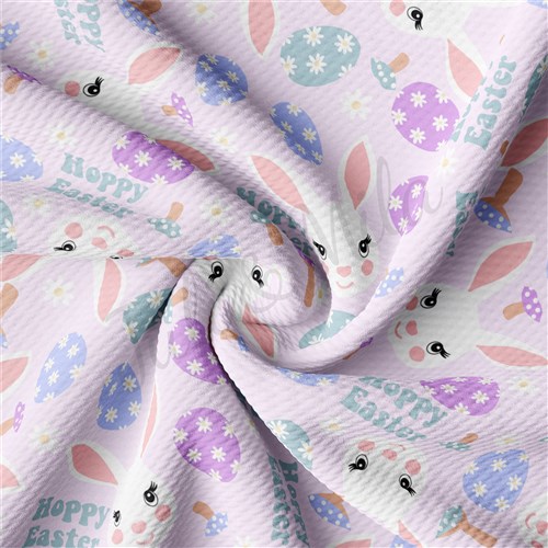 Easter East102 TBP101 Liverpool Bullet Textured Stretch Solid Strip Thick Knit Jersey Fabric