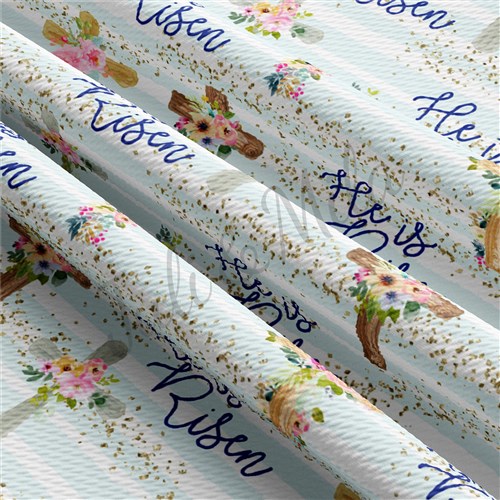 Easter Liverpool Fabric Easter75 He is Risen TBP102 & Get a Free $89.99 Embroidery Bundle