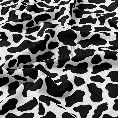 Cow Print Printed Liverpool Fabric (spot) & Get a Free $89.99 Embroidery Bundle