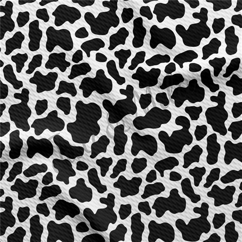 Cow Print Printed Liverpool Fabric (spot) & Get a Free $89.99 Embroidery Bundle