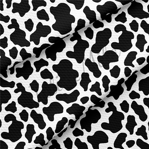 Cow Print Printed Liverpool Fabric (spot) & Get a Free $89.99 Embroidery Bundle