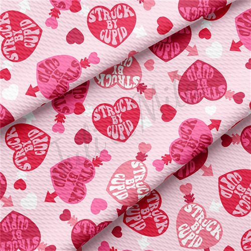 Valentine's Day Liverpool Bullet Textured Stretch Solid Strip Thick Knit Jersey Fabric