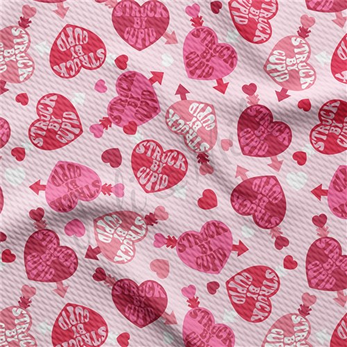 Valentine's Day Liverpool Bullet Textured Stretch Solid Strip Thick Knit Jersey Fabric