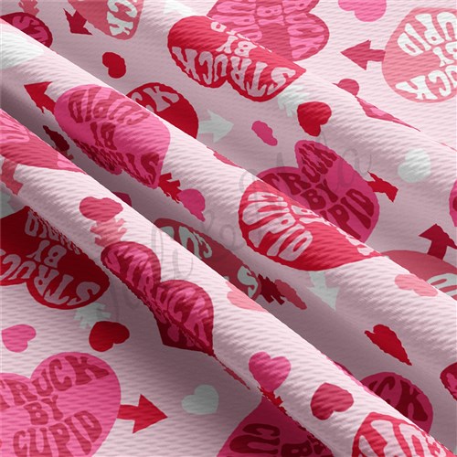Valentine's Day Liverpool Bullet Textured Stretch Solid Strip Thick Knit Jersey Fabric
