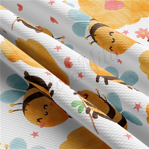 Bees Printed Liverpool AA1638 & Get a Free $89.99 Embroidery Bundle